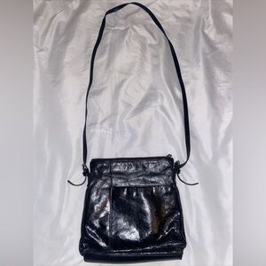 Vintage Hobo The Original Black Leather Crossbody Bag Purse